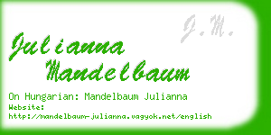 julianna mandelbaum business card